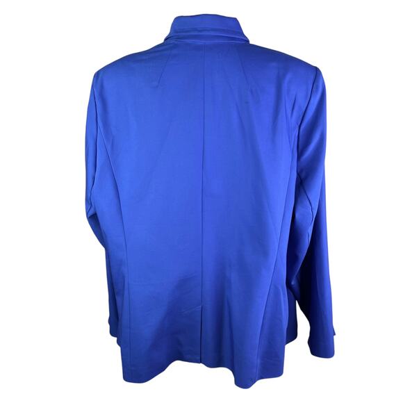 Lane Bryant Modernist Collection Blazer Jacket Royal Blue 28 Work New - Picture 2 of 10